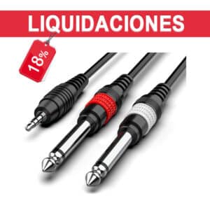 Cable Minijack Stereo a 2 Jack Mono 1Caja